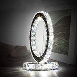 Table Lamp, LED Crystal Table Lamps, Decorative Bedside Nightstand Desk Lamp Shade for Bedroom, Living Room, Dining Room, Kitchen jorunhe.com