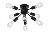 Vintage 8-Light Sputnik Ceiling Light Chandelier Semi Ceiling Lights Flush Mount jorunhe.com