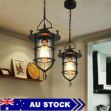 Vintage Ceiling Light Kitchen Bar Lamp Home Glass Pendant Lighting jorunhe.com