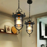 Vintage Ceiling Light Kitchen Bar Lamp Home Glass Pendant Lighting jorunhe.com