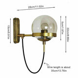 Vintage Glass Ball Loft Wall Lights Sconce Aisle/Bar Light Fixtures Wall Lamp jorunhe.com