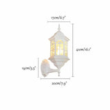 Vintage Outdoor Wall Light IP65 Glass Wall Sconce Garden Wall Lamp White jorunhe.com