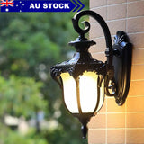 Vintage Outdoor Wall Light IP65 Glass Wall Sconce Wateproof Garden Wall Lamp