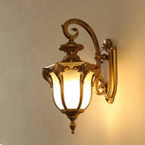 Vintage Outdoor Wall Light IP65 Glass Wall Sconce Wateproof Garden Wall Lamp jorunhe.com